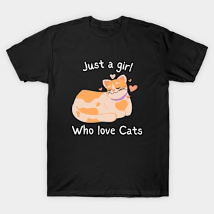 Purrfectly Feline: A Cat-Loving Girl's Delight T-Shirt